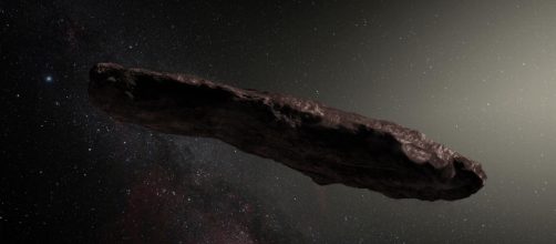 Representación digitalizada de Oumuamua