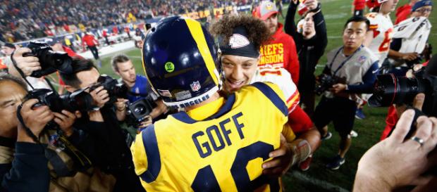 Goff y Mahomes tuvieron más de 800 yardas combinadas. wwibtimes.com Goff y Mahomes tuvieron más de 800 yardas combinadas. wwibtimes.com
