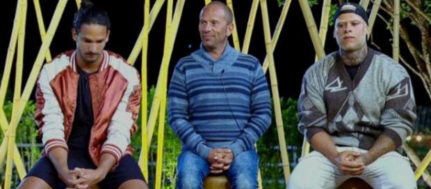 João Zoli, Rafael Ilha e Léo Stronda estão na roça, em A Fazenda 10 João Zoli, Rafael Ilha e Léo Stronda estão na roça, em A Fazenda 10