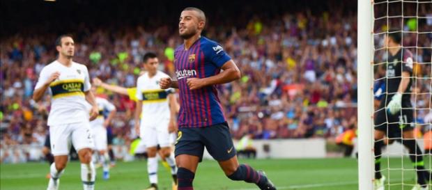 Rafinha durante un encuentro del FC Barcelona en la pretemporada Rafinha durante un encuentro del FC Barcelona en la pretemporada