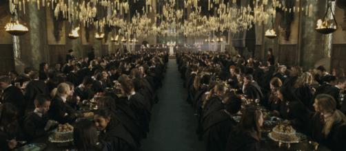 La Sala Grande del castello di Hogwarts.