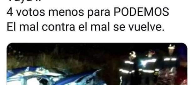 El tuit de la seguidora de Vox El tuit de la seguidora de Vox