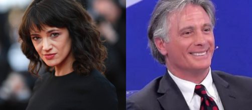 L'attrice Asia Argento e Giorgio Manetti probabili naufraghi dell'Isola dei Famosi.