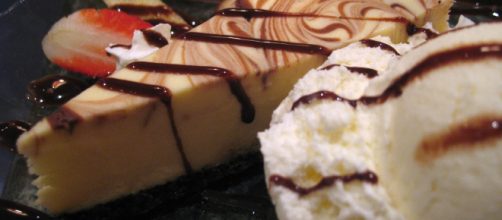 Marble cheesecake melds chocolate, vanilla, and cream cheese. [Source: Simon Law - Flickr]