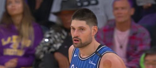 Nikola Vucevic brought his A-game to Los Angeles on Sunday to help the Magic defeat the Lakers. [Image via NBA/YouTube]