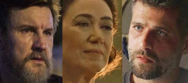 Egídio, Valentina e Gabriel em O Sétimo Guardião Egídio, Valentina e Gabriel em O Sétimo Guardião