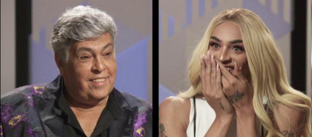 Sidney Magal e Pabllo Vittar no Fantástico Sidney Magal e Pabllo Vittar no Fantástico