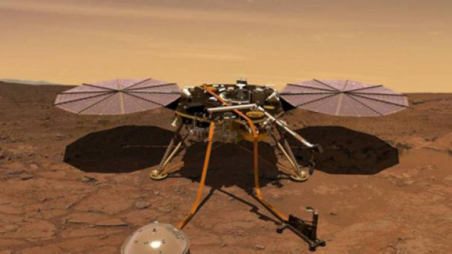 INSIGHT atterra su Marte con la sua apprecchiatura