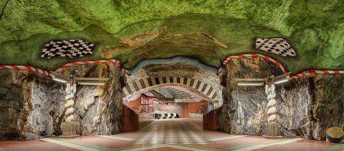 Art on the Stockholm Metro. [Image Julian Herzog/Wikimedia]