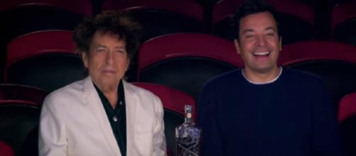 Jimmy Fallon takes Bob Dylan to the Circus. [Image source/The Tonight Show Starring Jimmy Fallon YouTube video]