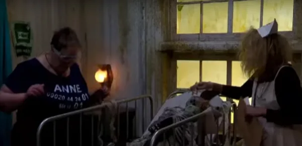 Anne takes on her second Bushtucker Trial at The Hellish Hospital(Image credit: I'm A Celebrity...Get Me Out Of Here!/ YouTube.com)
