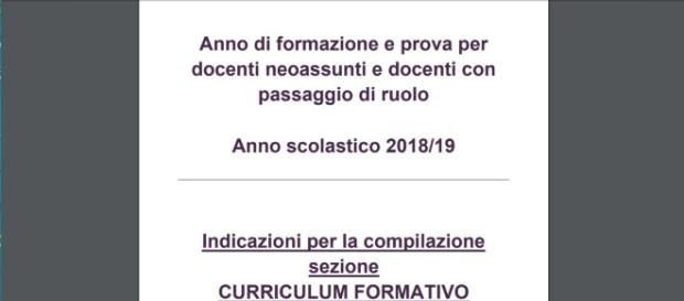 Indire, compilazione curriculum formativo Indire, compilazione curriculum formativo