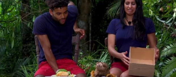 Malique and Sair get a taste for Jungle Takeaway (Image credit: I'm A Celebrity...Get Me Out Of Here!/ITV YouTube.com) Malique and Sair get a taste for Jungle Takeaway (Image credit: I'm A Celebrity...Get Me Out Of Here!/ITV YouTube.com)