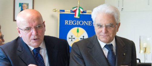 Il presidente della Regione Calabria Oliverio con il Capo dello Stato Mattarella