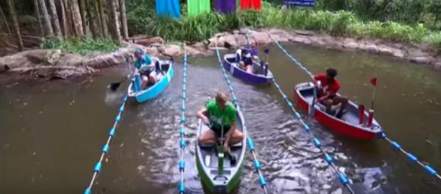 Campmates compete to save themselves from the first elimination (Image credit: I'm A Celebrity...Get Me Out Of Here!/ YouTube.com) Campmates compete to save themselves from the first elimination (Image credit: I'm A Celebrity...Get Me Out Of Here!/ YouTube.com)