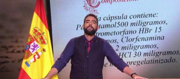 Dani Mateo en el principio del famoso sketch, cuando todo parecía tranquilo. Dani Mateo en el principio del famoso sketch, cuando todo parecía tranquilo.