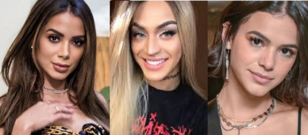 Anitta, Pabllo Vittar e Bruna Marquezine Anitta, Pabllo Vittar e Bruna Marquezine