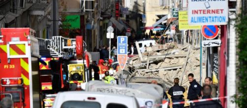 Crollo di due palazzine in centro a Marsiglia.