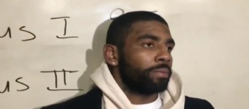 Kyrie Irving whines in interview about giving up 48 points. - [NBA TV / YouTube screencap]