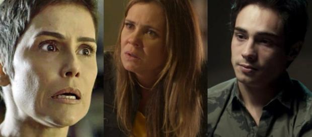 Karola, Laureta e Valentim em Segundo Sol Karola, Laureta e Valentim em Segundo Sol