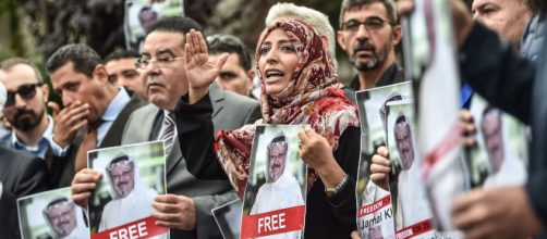 Manifestation pour retrouver Jamal Khashoggi, journaliste saoudien, avant l'annonce officielle de son assassinat