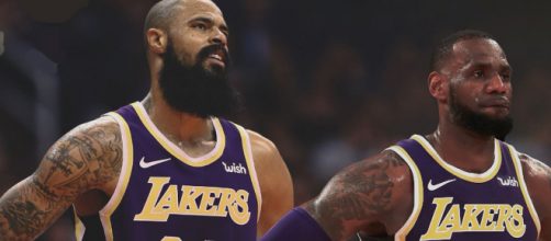 LeBron James says Tyson Chandler isn't where he needs to be yet with Lakers [Image by Silver Screen & Roll / Twitter}