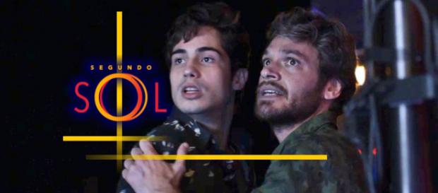 Beto e Remy ficam preocupados com o sumiço de Karola Beto e Remy ficam preocupados com o sumiço de Karola