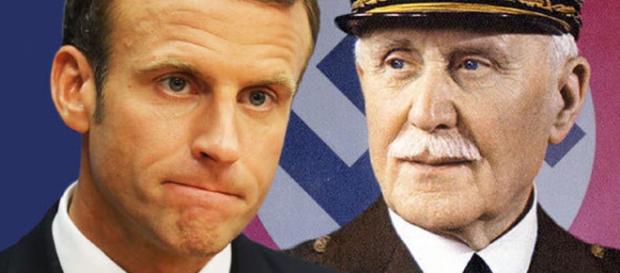 Emmanuel Macron y el Mariscal Philippe Pétain. El Presidente halaga al militar, pese a todo, por su actuación en la Gran Guerra. Emmanuel Macron y el Mariscal Philippe Pétain. El Presidente halaga al militar, pese a todo, por su actuación en la Gran Guerra.
