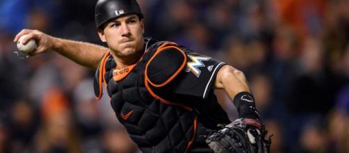 The Chicago Cubs have some interest in Marlins catcher JT Realmuto. - [MLB / YouTube screencap]