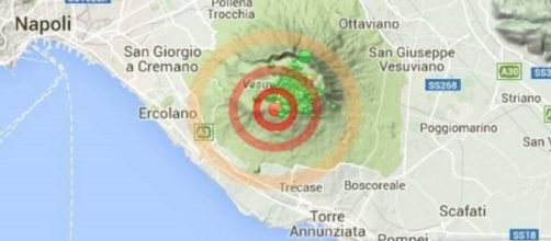 Scossa di terremoto alle pendici del Vesuvio.