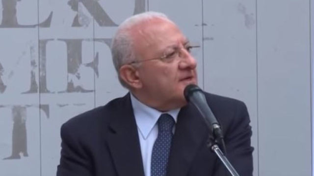 Il governatore della Campania Vincenzo De Luca