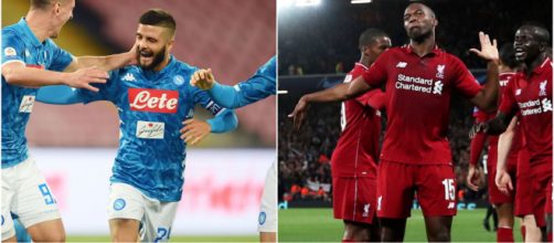 A sinistra, Lorenzo Insigne, Attaccante (SSC Napoli), a destra Daniel Sturridge, Attaccante (Liverpool)