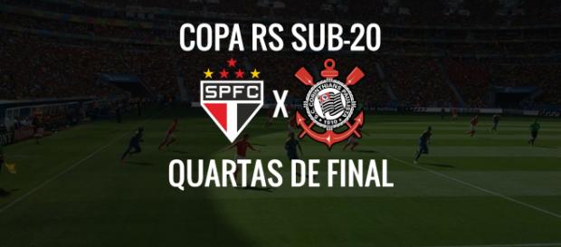 Copa RS: São Paulo x Corinthians ao vivo (arte: Diogo Marcondes) Copa RS: São Paulo x Corinthians ao vivo (arte: Diogo Marcondes)