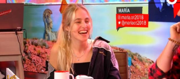 María, durante su entrevista en 'Yu'. / YouTube María, durante su entrevista en 'Yu'. / YouTube