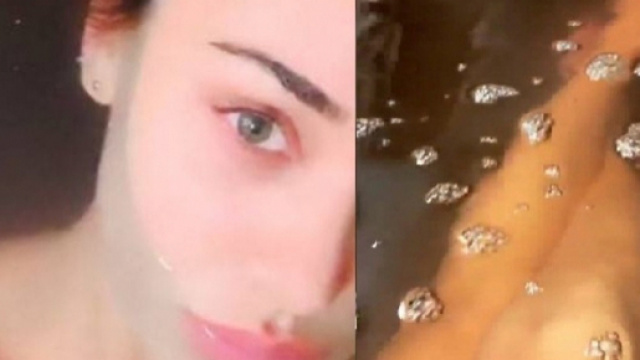 Belen si riprende nella vasca da bagno