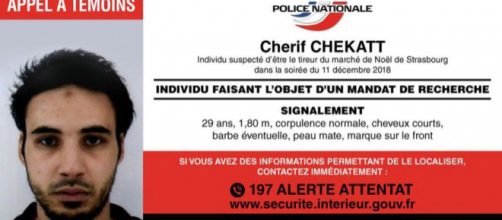 Cherif Chekatt, tueur présumé de l’attaque de Strasbourg