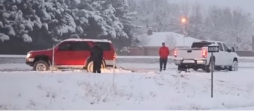 Major winter storm slams South with snow, sleet. [Image source/CBS Philly YouTube video]
