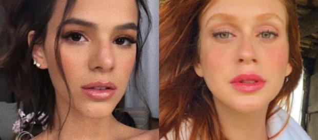 Bruna Marquezine e Marina Ruy Barbosa. (Reprodução). Bruna Marquezine e Marina Ruy Barbosa. (Reprodução).
