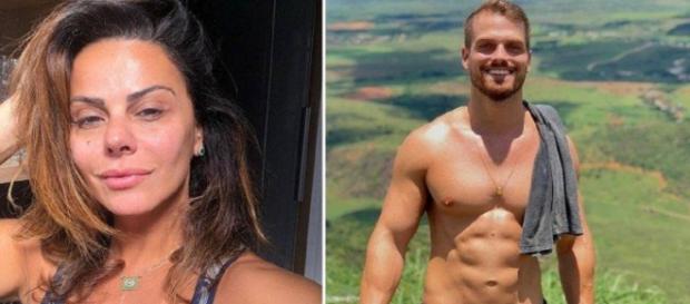 Foto de Viviane Araújo e o seu suposto affair, Thiago Lennon. Reprodução/Extra Globo Foto de Viviane Araújo e o seu suposto affair, Thiago Lennon. Reprodução/Extra Globo
