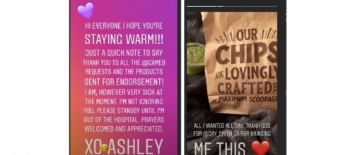 90 day Fiance Ashley marston says in Instagram story that she's sick in hospital. - Image credits - ashleye_90 | Instagram