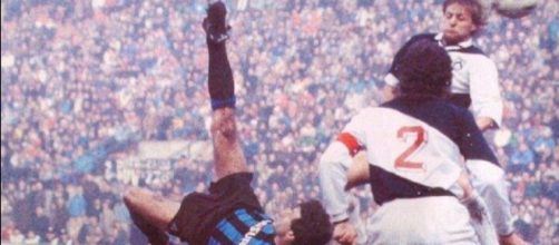 Inter-Udinese 2-0 della stagione 1986/87, lo spettacolare gol in rovesciata di Garlini