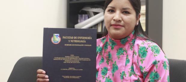 Bertha Alicia Carrillo, primera rarámuri con maestría en Enfermería. (Foto: Gobierno de Chihuahua) Bertha Alicia Carrillo, primera rarámuri con maestría en Enfermería. (Foto: Gobierno de Chihuahua)