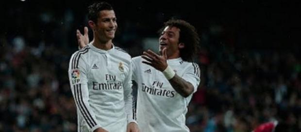 Cristiano Ronaldo e Marcelo (Imagem via Youtube) Cristiano Ronaldo e Marcelo (Imagem via Youtube)