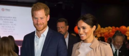 Photo of Prince Harry and Meghan Markle. [Image source/Breaking News YouTube video]