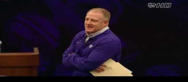Kansas State football coach. - [K State Sports / YouTube screencap Kansas State football coach. - [K State Sports / YouTube screencap