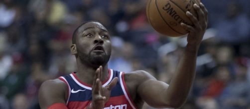 John Wall's 40-point game helped the Wizards defeat the Lakers. [Image via NBA/YouTube screencap]