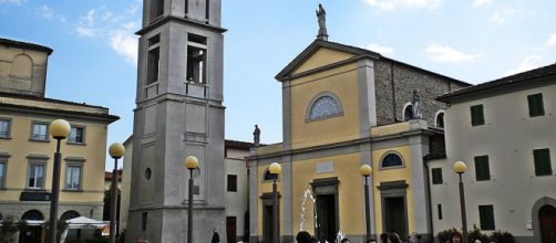 La chiesa di San Piero ad Agliana, teatro dell'omelia di don Paolo Tofani