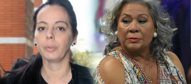 Carmen Gahona expulsa a gritos a la amante de Chiquetete del tanatorio Carmen Gahona expulsa a gritos a la amante de Chiquetete del tanatorio