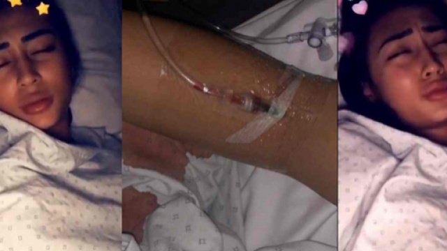 Astrid Nelsia souffre d'une méningite et raconte son calvaire en larmes depuis son lit d'hôpital.