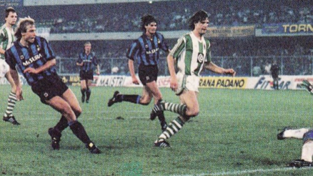 Inter-Rapid Vienna 3-1, Coppa Uefa 1990/91: il gol di Jurgen Klinsmann